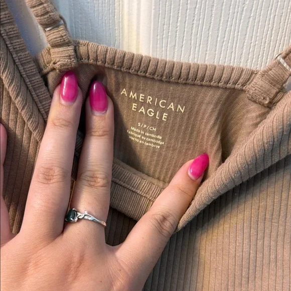 Tan Ribbed Bodysuit - Picture 5 of 5